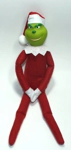 The Grinch Who Stole Christmas Grinch As Santa Plush Red Knee Hugger Ornament B - Picture 1 of 24