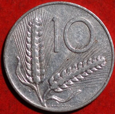 Italy 10 Lire 1956 KM# 93 - Image 1 of 2