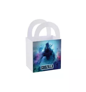 8 Godzilla Monsters Treat Box Party Favor Loot Goody Bag Birthday 3" x 3" - Picture 1 of 6
