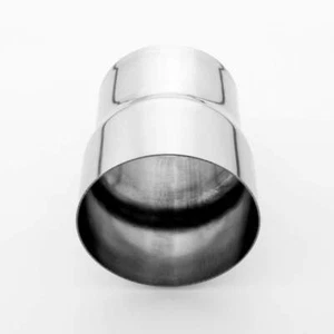 Reductor de tubería de humos de 4" OD a 4,5" OD 304 acero inoxidable pulido 5" de largo - Imagen 1 de 3