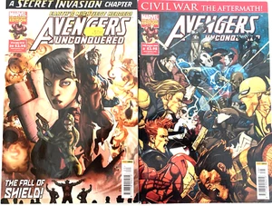 AVENGERS UNCONQUERED. NUMBER'S 8 & 20. (2 ISSUE 2009 & 2010 LOT) PANINI COMICS. - Picture 1 of 12