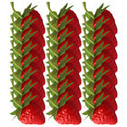40pcs Miniature Artificial Strawberries for Home Decor and Photo Props