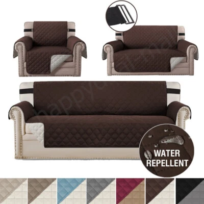 Capa protetora de sofá acolchoada resistente à água 1/2/3 assento tapete para animais de estimação - Imagem 1 de 4