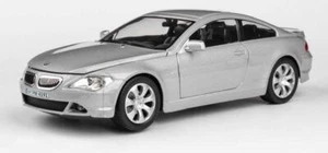 CARARAMA 1:24 SCALE BMW 6 SERIES SILVER MODEL REPLICA CAR **BRAND NEW** - Picture 1 of 1