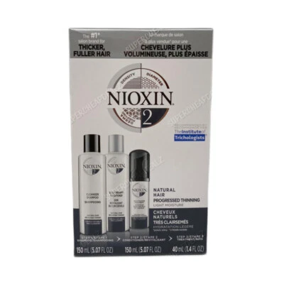 NIOXIN System #2 TRIAL KIT Cleanser Scalp Therapy Hair Treatment 3 PC SET NEW - Image 1 of 4