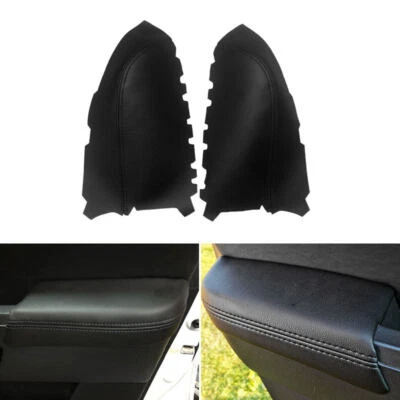 BLACK Interior Door Handle Armrest Panel Leather Cover For Honda Pilot 2009-2013 - Image 1 of 4