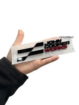 Distintivo originale OEM MINI nuovo stile John Cooper Works posteriore JCW 51145B360C F56 F66 - Immagine 1 di 4