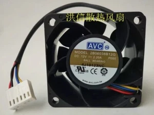 AVC 6038 2B06038B12G DC12V 2.20A 60*38MM 6CM 4-Pin Server Cooling Fan - Picture 1 of 2