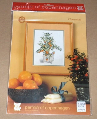 Permin "Clementine" Orange Tree Cross Stitch Pattern NIP - Image 1 of 2