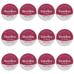 12 x VASELINE LIP THERAPY PETROLEUM JELLY ROSY LIPS TIN 20g - Picture 1 of 1