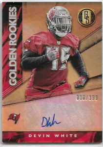 Panini 2019 Gold Standard 2019 novato automático radiocontrol Panini White/199 bucaneros - Imagen 1 de 1