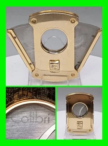 Atemberaubender einzigartiger Vintage Colibri Zigarrenschneider mit zwei Klingen und Verschlussknopf  - Bild 1 von 10