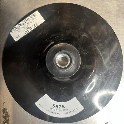 Ferro Industries 967A, 7" Diam Locking Nut Disc Backing Pad 7,000 RPM - Image 1 of 4