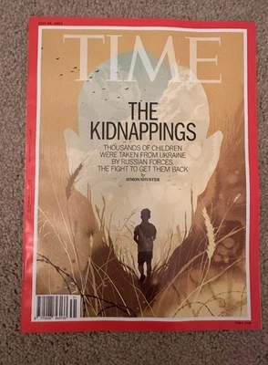 Time Magazine 28th July 2025 28/7/25 Russian Kidnapping Of Ukrainian Children - Image 1 of 2