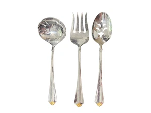 Oneida GOLDEN JUILLIARD Stainless Heirloom Cube Glossy Flatware CHOICE - Picture 1 of 8