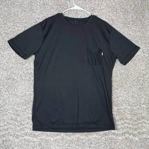 Camiseta Vuori Tradewind Tech Para Hombres Grande Negra Rendimiento Camisa Bolsillo Atlética V109 - Imagen 1 de 6