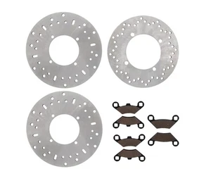 2009-2011 Polaris 800 Sportsman EFI/Ho Front And Rear Rotors And Brake Pads - Foto 1 di 3