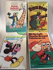 Vintage Colorform Cartoon Sets Incomplete Sets (4 Sets Included) 1970-1980’s - Picture 1 of 9