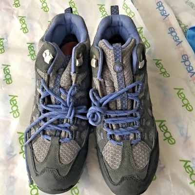 Merrell women's hiking boots blue gray 8.5 j211042c waterproof - Image 1 of 4