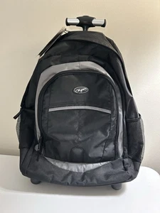 Olympia Delta 19” Rolling Backpack Bag Lightweight Luggage Carry Wheels Black - Picture 1 of 8