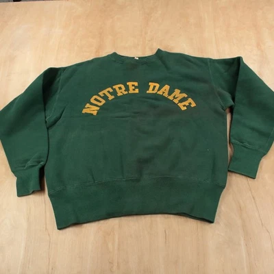 vtg 50s CHAMPION Notre Dame sweatshirt LARGE true usa made - Image 1 of 4