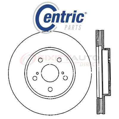 Centric C-TEK Disc Brake Rotor for 2010-2015 Lexus IS250 2.5L V6 - Kit Set bo Foto 1 de 4