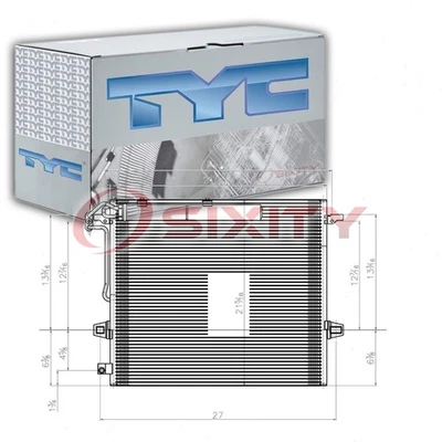 Condensador de aire acondicionado TYC para Mercedes-Benz GL550 2008-2011 AC aire acondicionado sr Foto 1 de 4