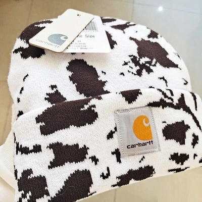 Unisex Estampado de Vaca Acrílico Reloj Sombrero Gorro Invierno Tejido Gorra Auténtico A18 Foto 1 de 4