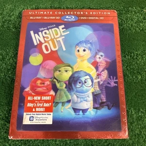 NEW** Inside Out Ultimate Collector’s Ed Blu-ray, 3D, DVD, Lenticular SLIP - Bild 1 von 3