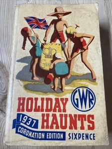 GWR Holiday Haunts 1937 Great Western Railway Guide Book Trains Coronation Year - Picture 1 of 24
