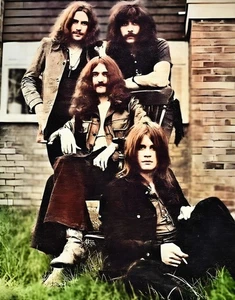 Póster fotografía debut 11,69x16,54 Black Sabbath Ozzy Osbourne raro - Imagen 1 de 1