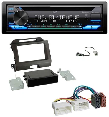 JVC Bluetooth MP3 USB DAB CD Autoradio für Kia Sportage SL 2010-2016 dunkelgrau - Bild 1 von 4