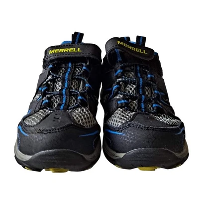 Merrell Trail Chaser Hiking Shoes MK261971 Black Blue Big Kids Boys Size 11 W - Image 1 of 4