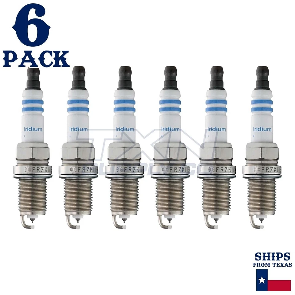 6 Pack Bosch 9603 FR7KII33X Double Iridium Spark Plugs - Image 1 of 2