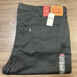 Levi’s 541 sportliche Passform Big & Tall Sits @ Taille grau Hose Größe 50 x 32 neu mit Etikett - Bild 1 von 17