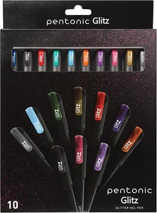 Bolígrafos de gel brillante 10 unidades colores surtidos 1,0 mm punto medio escritura suave - Imagen 1 de 12