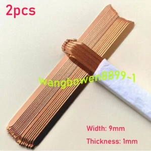 2x length 60-180mm Flat Heat Pipe for Cooling Laptop CPU GPU Heatsink 9*1mm - Picture 1 of 5