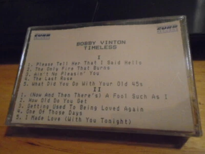 SEALED RARE PROMO Bobby Vinton CASSETTE TAPE Timeless pop teen idol 1989 Curb ! - Image 1 of 2