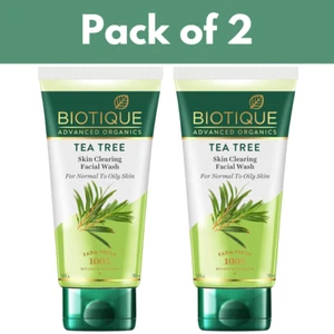 Biotique Tea Tree Skin Clearing Face Wash For Normal to Oily Skin 150ml - Picture 1 of 7