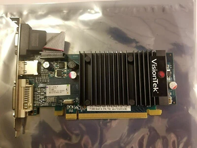 VisionTek ATI Radeon VT 4350 PCIE 512MB DDR2 VT-400670 Video Card 4350512HKHS - Image 1 of 4