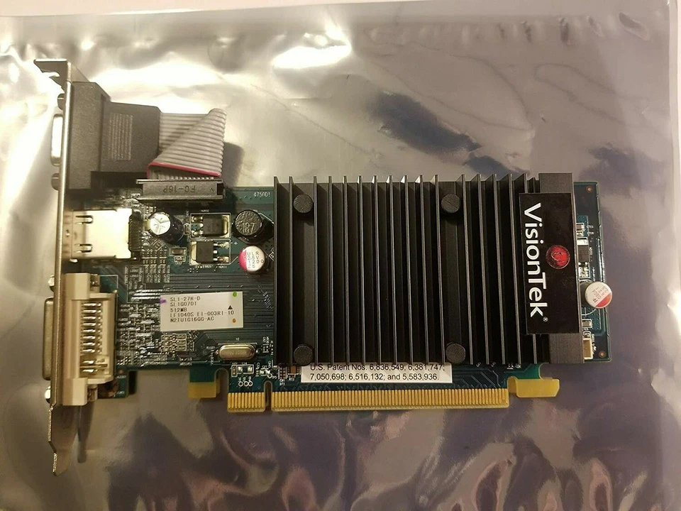 VisionTek ATI Radeon VT 4350 PCIE 512MB DDR2 VT-400670 Video Card 4350512HKHS - Image 1 of 4