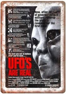 Ufos Are Real Vintage Movie Poster Old Retro Look Metal Sign MP4750 - Picture 1 of 2
