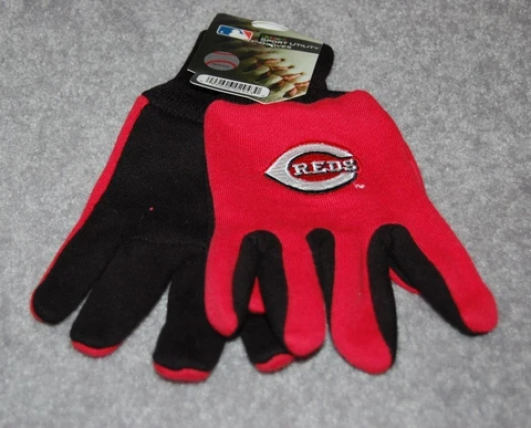 CHILDRENS/YOUTH CINCINNATI REDS MLB ALL PURPOSE/UTILITY WORK GLOVES 4-7 YEARS Cover