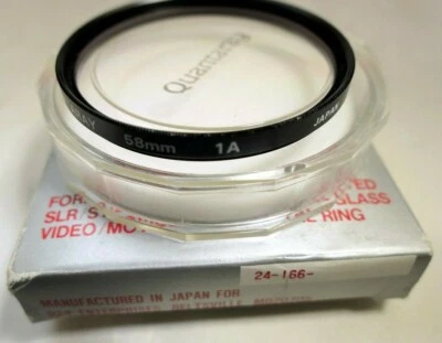 Quantaray 58mm 1A Skylight Lens filter made in Japan Boxed - Image 1 of 4