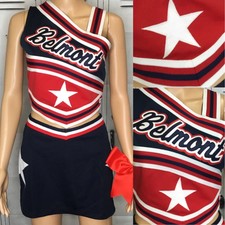 Real Cheerleading Uniform Belmont Top 34” Skirt 26” Waist