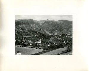 Vintage 50er Jahre Reisefoto MADEIRA PORTUGAL Blick auf die Dörfer aus den Hügeln - Bild 1 von 1