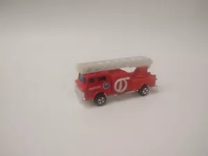 Red Welly Hino fire truck with ladder 1/87 scale vintage model - Zdjęcie 1 z 5
