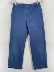 VINEYARD VINES Flannel Lined Pants Boys 14 Cotton Flat Front Chino Sky Blue