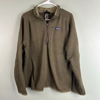 Patagonia Better Sweater  1/4 Zip Men's XL Fleece Jacket Dark Olive Green Warm - Image 1 of 4