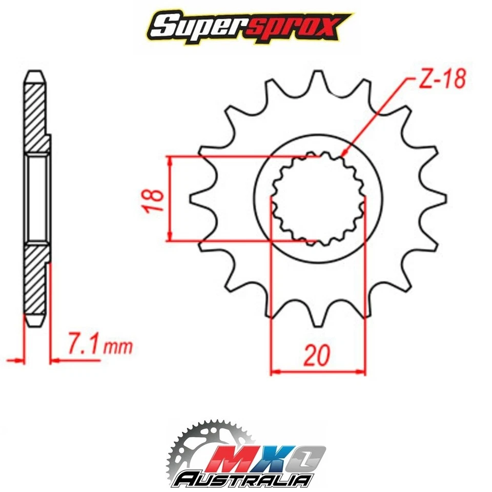 Supersprox Front Sprocket 11T for Suzuki RM100 1979-1982 >520 - Imagem 1 de 1